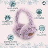 image:imageFunky Junque Winter Ear Muffs for Kids Girl Boy Fuzzy Cozy Warm Earmuffs Adjustable Cold Weather Ear Warmer Ages 412Sherpa  Violet