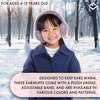 image:imageFunky Junque Winter Ear Muffs for Kids Girl Boy Fuzzy Cozy Warm Earmuffs Adjustable Cold Weather Ear Warmer Ages 412Sherpa  Violet