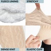 image:imageFunky Junque Winter Gloves for Women  Cable Knit Touchscreen Gloves with Fuzzy Cuffs Insulated DoubleLined Thermal WarmthBeige