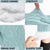image:imageFunky Junque Winter Gloves for Women  Cable Knit Touchscreen Gloves with Fuzzy Cuffs Insulated DoubleLined Thermal WarmthMint