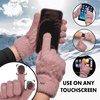 image:imageFunky Junque Winter Gloves for Women  Cable Knit Touchscreen Gloves with Fuzzy Cuffs Insulated DoubleLined Thermal WarmthPink