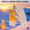 image:imageFunky Junque Winter Gloves for Women  Cable Knit Touchscreen Gloves with Fuzzy Cuffs Insulated DoubleLined Thermal WarmthTaupe