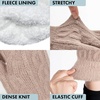 image:imageFunky Junque Winter Gloves for Women  Cable Knit Touchscreen Gloves with Fuzzy Cuffs Insulated DoubleLined Thermal WarmthTaupe