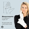 image:imageFunky Junque Winter Gloves for Women  Cable Knit Touchscreen Gloves with Fuzzy Cuffs Insulated DoubleLined Thermal WarmthWhite