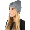 image:imageFunky Junque Womens Colorful Tie Dye Beanie  Trendy Womens Hot Pink Winter Hat Cozy Cuffed Knit Multicolor Skull CapSolid  Heather Grey