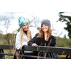 image:imageFunky Junque Womens Colorful Tie Dye Beanie  Trendy Womens Hot Pink Winter Hat Cozy Cuffed Knit Multicolor Skull CapSolid  Heather Grey