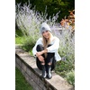 image:imageFunky Junque Womens Colorful Tie Dye Beanie  Trendy Womens Hot Pink Winter Hat Cozy Cuffed Knit Multicolor Skull CapSolid  Heather Grey