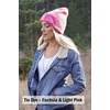 image:imageFunky Junque Womens Colorful Tie Dye Beanie  Trendy Womens Hot Pink Winter Hat Cozy Cuffed Knit Multicolor Skull CapSolid  Violet