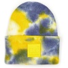 image:imageFunky Junque Womens Colorful Tie Dye Beanie  Trendy Womens Hot Pink Winter Hat Cozy Cuffed Knit Multicolor Skull CapTie Dye  Yellow  Denim