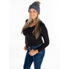 image:imageFunky Junque Womens Colorful Tie Dye Beanie  Trendy Womens Hot Pink Winter Hat Cozy Cuffed Knit Multicolor Skull CapTie Dye Faux Fur Pom  Lt GreyDk Grey