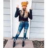 image:imageFunky Junque Womens Double Pom Pom Beanie  Soft Knit Winter Hat for Women amp Teens Warm Cuffed Beanie with Faux Fur PomsIvoryNatural Faux Fur