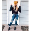 image:imageFunky Junque Womens Double Pom Pom Beanie  Soft Knit Winter Hat for Women amp Teens Warm Cuffed Beanie with Faux Fur PomsTaupeNatural Faux Fur