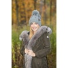 image:imageFunky Junque Womens Jumbo Yarn Chunky Knit Slip Stitch Beanie with Pom Pom HatJumbo Yarn  Ivory