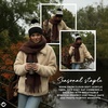 image:imageFunky Junque Womens Knit Pom Beanie  Cozy Womens Winter Hat Apres Ski Cold Weather Beanies with Geometric and Cross DesignBlack  Abstract Yarn
