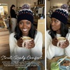 image:imageFunky Junque Womens Knit Pom Beanie  Cozy Womens Winter Hat Apres Ski Cold Weather Beanies with Geometric and Cross DesignNavy  Multi Yarn