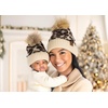image:imageFunky Junque Womens Pom Pom Beanie  Soft Knit Winter Hat for Women amp Teens Leopard amp Zebra Fashion Animal Print BeaniesLeopard  Beige New