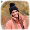 image:imageFunky Junque Womens Pom Pom Beanie  Soft Knit Winter Hats for Women amp Teens Warm Fashionable Beanie with Faux Fur PomsBlack  Sequin