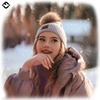 image:imageFunky Junque Womens Pom Pom Beanie  Soft Knit Winter Hats for Women amp Teens Warm Fashionable Beanie with Faux Fur PomsGrey  Diagonal Stripes