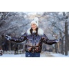 image:imageFunky Junque Womens Pom Pom Beanie  Soft Knit Winter Hats for Women amp Teens Warm Fashionable Beanie with Faux Fur PomsIvory  Pearl Embellishment