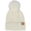 image:imageFunky Junque Womens Pom Pom Beanie  Soft Knit Winter Hats for Women amp Teens Warm Fashionable Beanie with Faux Fur PomsIvory  Sequin