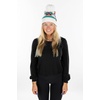 image:imageFunky Junque Womens Pom Pom Beanie  Soft Knit Winter Hats for Women amp Teens Warm Fashionable Beanie with Faux Fur PomsIvory  Southwest Pattern
