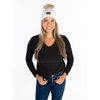 image:imageFunky Junque Womens Pom Pom Beanie  Soft Knit Winter Hats for Women amp Teens Warm Fashionable Beanie with Faux Fur PomsWhite  Diagonal Stripes