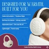 image:imageFunky Junque Womens Winter Earmuffs  Cable Knit amp SequinCable Knit  Ivory