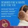 image:imageFunky Junque Womens Winter Earmuffs  Cable Knit amp SequinCable Knit  Taupe