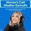 image:imageFunky Junque Womens Winter Earmuffs  Cable Knit amp SequinSequin  Gold