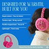 image:imageFunky Junque Womens Winter Earmuffs  Cable Knit amp SequinSequin  Hot Pink