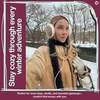 image:imageFunky Junque Womens Winter Earmuffs  Sherpa amp SuedeFuzzy  CamelIvory