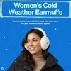 image:imageFunky Junque Womens Winter Earmuffs  Sherpa amp SuedeFuzzy  New Ivory