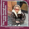image:imageFunky Junque Womens Winter Earmuffs  Sherpa amp SuedeSherpa W Aztec Band  Camel