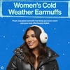 image:imageFunky Junque Womens Winter Earmuffs  Sherpa amp SuedeSherpa W Aztec Band  Ivory