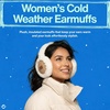 image:imageFunky Junque Womens Winter Earmuffs  Sherpa amp SuedeSuede  CamelIvory