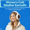 image:imageFunky Junque Womens Winter Earmuffs  Sherpa amp SuedeSuede  ChocolateIvory
