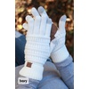 image:imageFunky Junque Womens Winter Gloves  Cute Knit Fleece Lined Touchscreen Texting Gloves for Women Teen Girls Accessories2 Pack  Black  Candy Pink