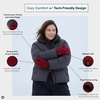 image:imageFunky Junque Womens Winter Gloves  Cute Knit Fleece Lined Touchscreen Texting Gloves for Women Teen Girls AccessoriesBurgundy