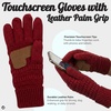 image:imageFunky Junque Womens Winter Gloves  Cute Knit Fleece Lined Touchscreen Texting Gloves for Women Teen Girls AccessoriesBurgundy