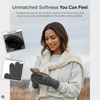 image:imageFunky Junque Womens Winter Gloves  Cute Knit Fleece Lined Touchscreen Texting Gloves for Women Teen Girls AccessoriesCharcoal