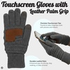 image:imageFunky Junque Womens Winter Gloves  Cute Knit Fleece Lined Touchscreen Texting Gloves for Women Teen Girls AccessoriesCharcoal