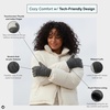 image:imageFunky Junque Womens Winter Gloves  Cute Knit Fleece Lined Touchscreen Texting Gloves for Women Teen Girls AccessoriesCharcoal