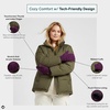image:imageFunky Junque Womens Winter Gloves  Cute Knit Fleece Lined Touchscreen Texting Gloves for Women Teen Girls AccessoriesConfetti Dark Purple