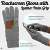 image:imageFunky Junque Womens Winter Gloves  Cute Knit Fleece Lined Touchscreen Texting Gloves for Women Teen Girls AccessoriesHeather Grey