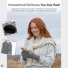image:imageFunky Junque Womens Winter Gloves  Cute Knit Fleece Lined Touchscreen Texting Gloves for Women Teen Girls AccessoriesHeather Grey