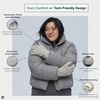 image:imageFunky Junque Womens Winter Gloves  Cute Knit Fleece Lined Touchscreen Texting Gloves for Women Teen Girls AccessoriesIvory Confetti