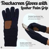 image:imageFunky Junque Womens Winter Gloves  Cute Knit Fleece Lined Touchscreen Texting Gloves for Women Teen Girls AccessoriesNavy