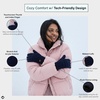 image:imageFunky Junque Womens Winter Gloves  Cute Knit Fleece Lined Touchscreen Texting Gloves for Women Teen Girls AccessoriesNavy