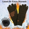 image:imageFunky Junque Womens Winter Gloves  Cute Knit Fleece Lined Touchscreen Texting Gloves for Women Teen Girls AccessoriesNew Olive