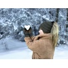 image:imageFunky Junque Womens Winter Gloves  Cute Knit Fleece Lined Touchscreen Texting Gloves for Women Teen Girls AccessoriesNew Olive